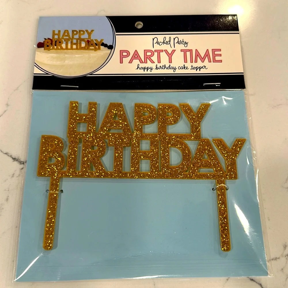 NWT Packed Party Happy Birthday Cake Topper